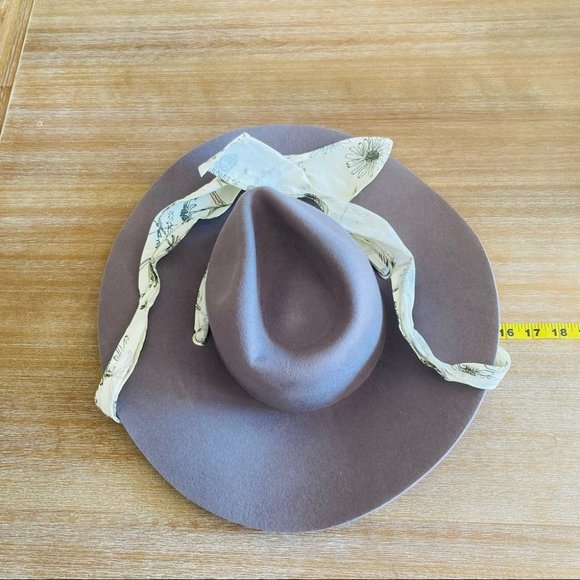 Anthropologie Wyeth Felt Wool Floral Scarf Chin Strap Hat main image 6